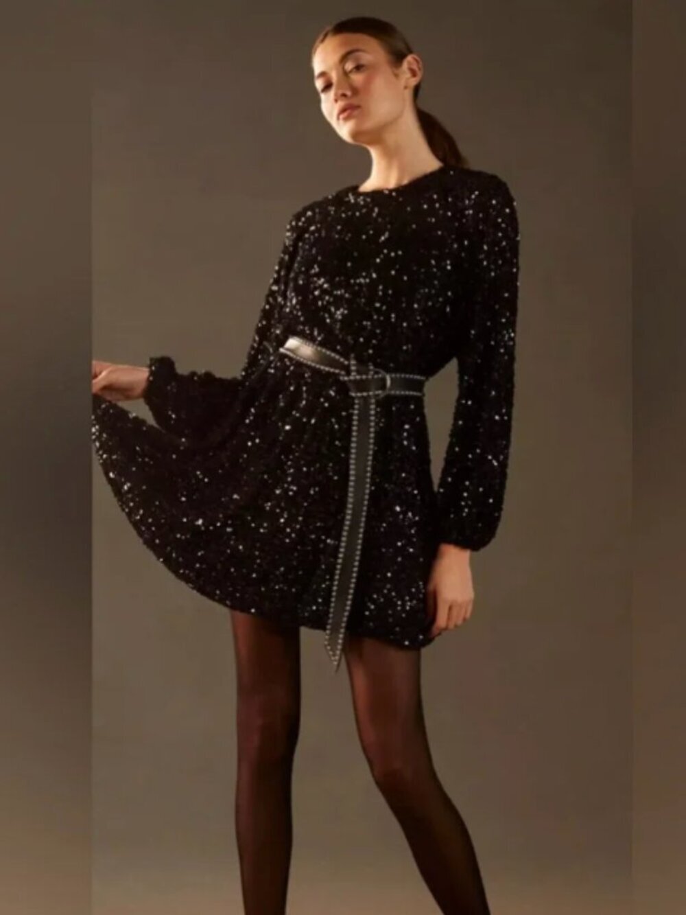 Plus size - Sequin black dress